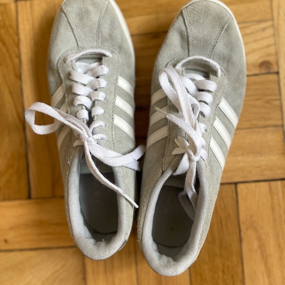 adidas Shoes - Grey suede adidas sneakers. Size 8.5